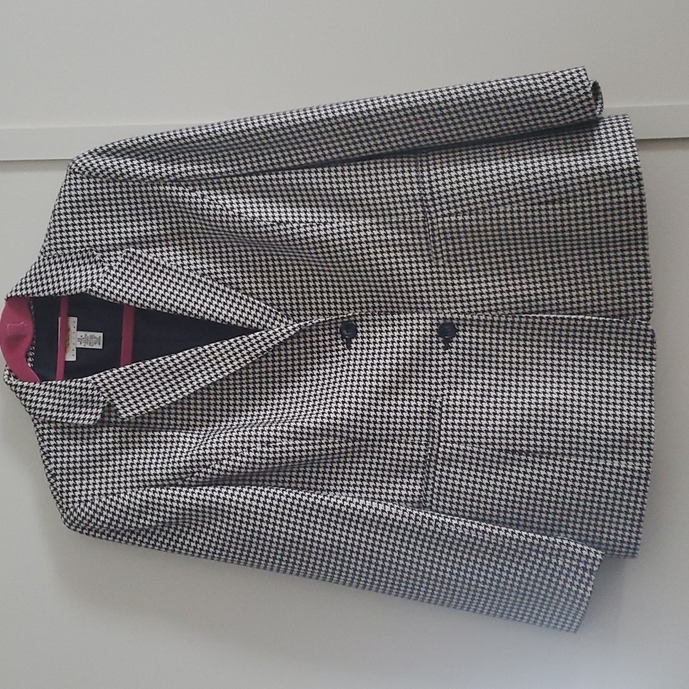 Talbot hounstooth blazer. Sz 10